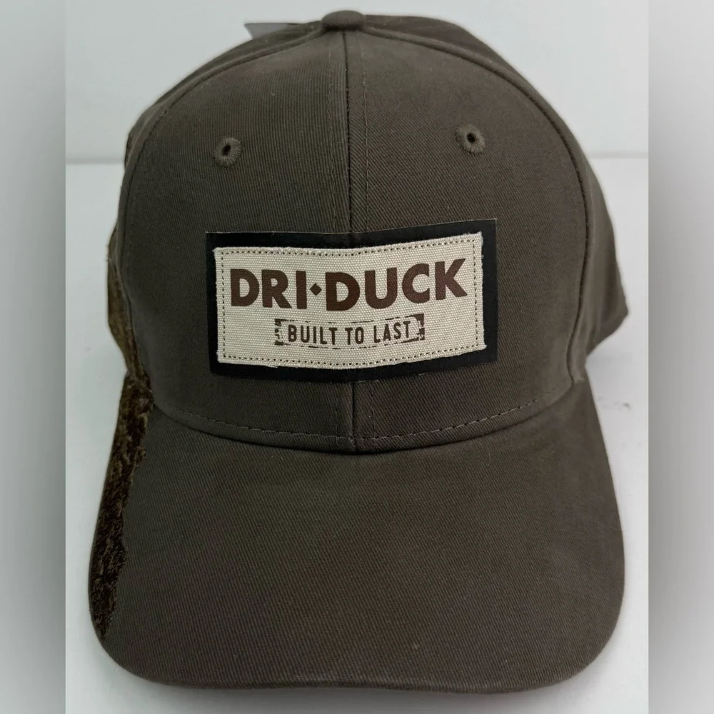 DRI Duck 3D Excavating Hat Dark Brown Modern Fit Embroidered 3325‎ OSFM NWT